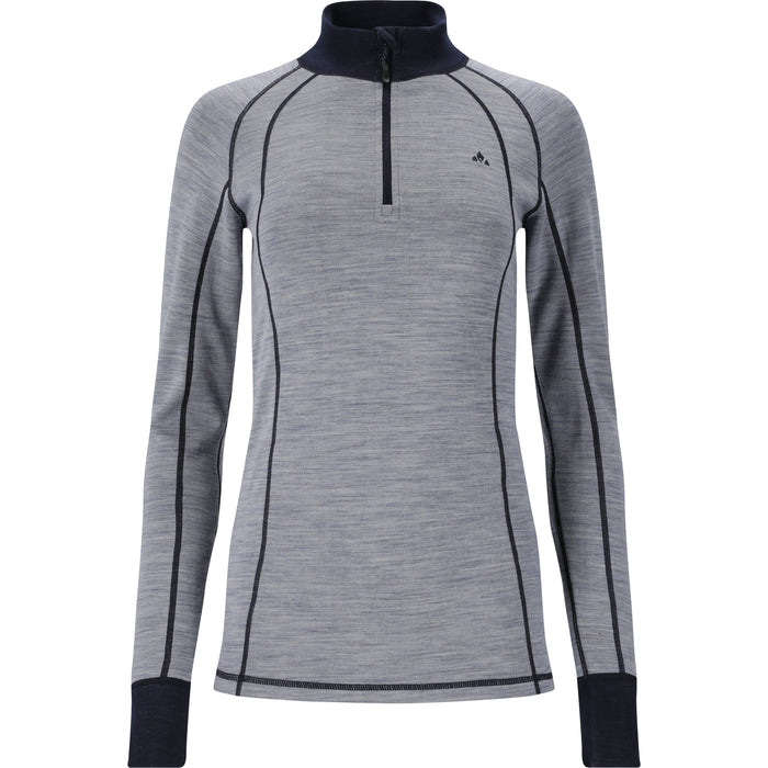 WHISTLER Candee W Merino Wool Ski Pulli Midlayer 2161 Dusty Blue