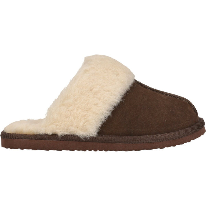 WHISTLER Carini W Leather Warm Slipper Sandal 5045 Chocolate Brown