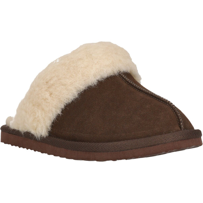 WHISTLER Carini W Leather Warm Slipper Sandal 5045 Chocolate Brown
