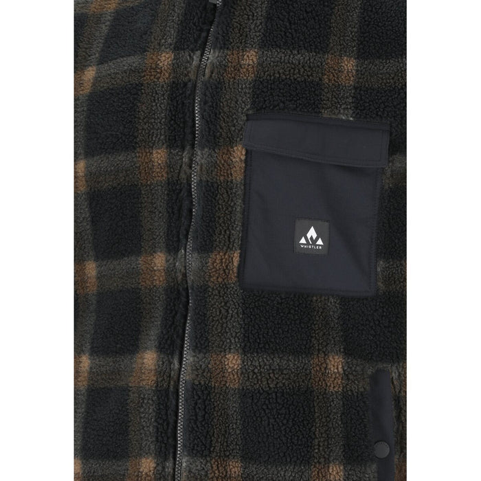 WHISTLER Carrillo M AOP Fleece Vest Fleece 1001 Black