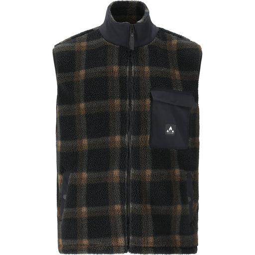 WHISTLER Carrillo M AOP Fleece Vest Fleece 1001 Black
