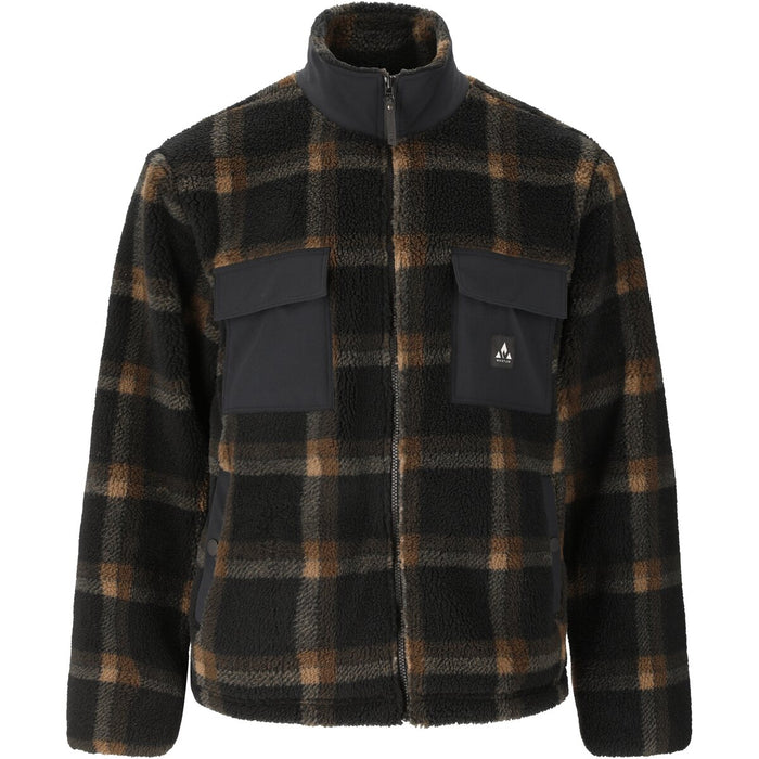 WHISTLER Carrillo M AOP Teddy Fleece Jacket Fleece 1001 Black