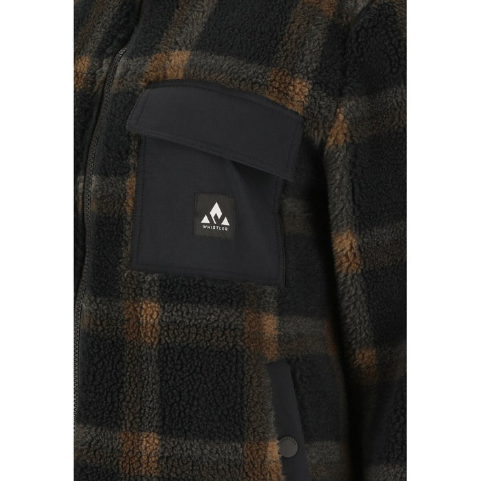 WHISTLER Carrillo W AOP Teddy Fleece Jacket Fleece 1001 Black