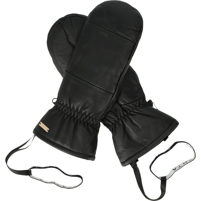 ATHLECIA Cassiel Leather Mittens Gloves 1001 Black
