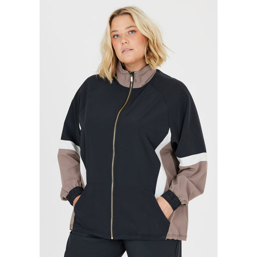 Q SPORTSWEAR Catilina W Color Block Jacket Running Jacket 1001 Black