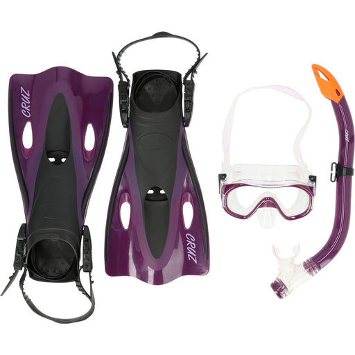 CRUZ Cebu Jr. Diving Set - 3 Pcs. Swimming equipment 4078 Dark Purple
