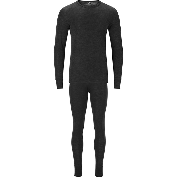 WHISTLER Cerro M Merino Wool L/S Baselayer Set Baselayer 1001S Black
