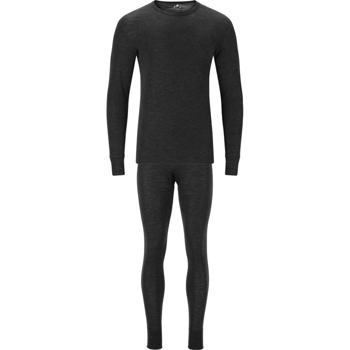 WHISTLER Cerro M Merino Wool L/S Baselayer Set Baselayer 1001 Black