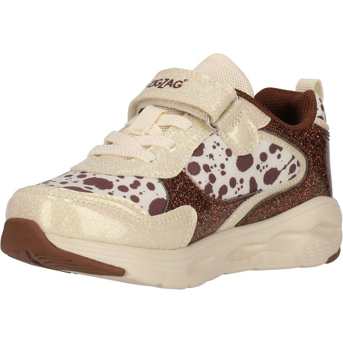 ZIGZAG Certiny Kids Shoe W/lights Shoes 3866 Brown COW Print
