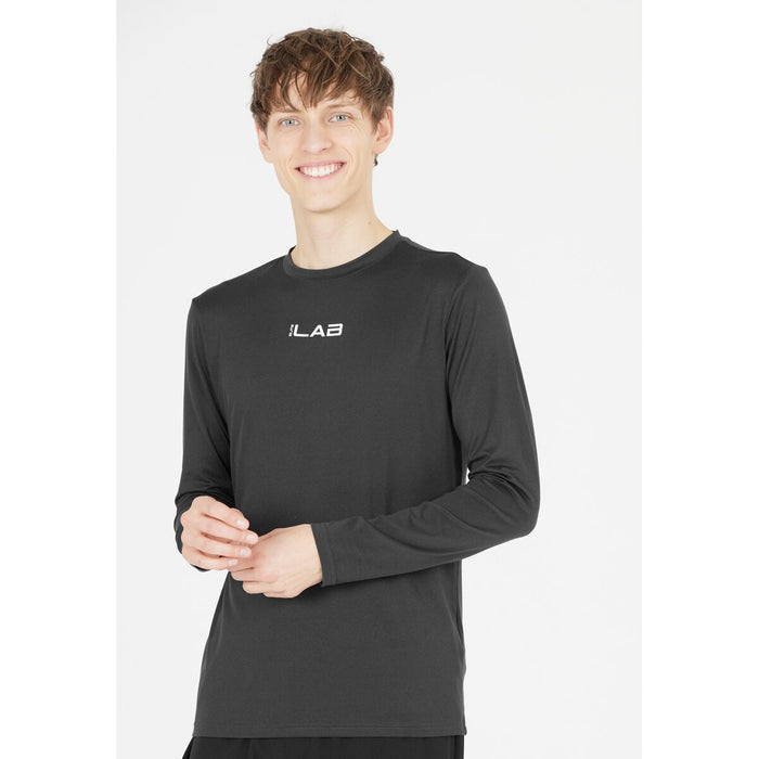 ELITE LAB Core Elite X1 M Sustainable L/S Tee T-shirt 1111 Black Melange