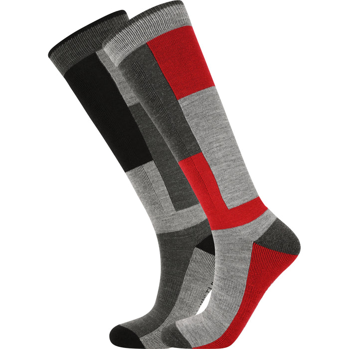 WHISTLER Corsicana 2-Pack Ski Sock Socks 4367 True Red
