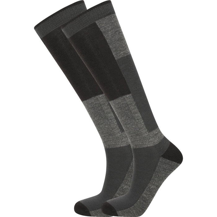 WHISTLER Corsicana V2 2-Pack Ski Sock Socks 1011 Dark Grey Melange