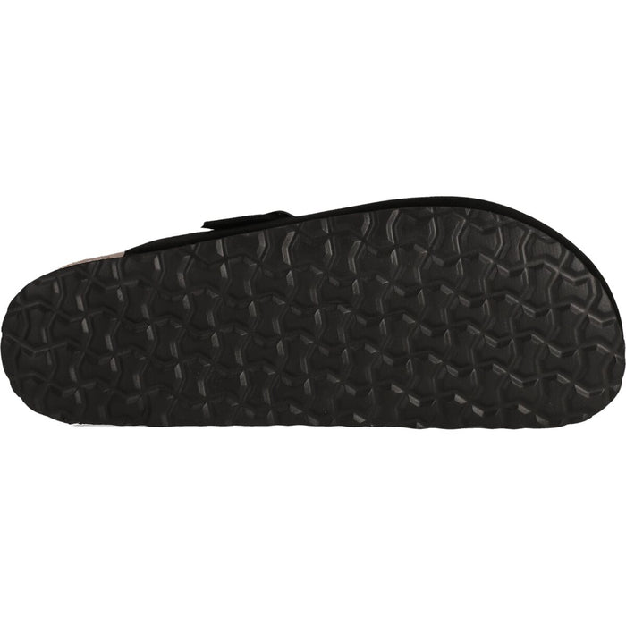 CRUZ Corwin Leather Cork Clog Sandal 1001 Black