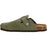 CRUZ Corwin Leather Cork Clog Sandal 3011 Deep Lichen Green