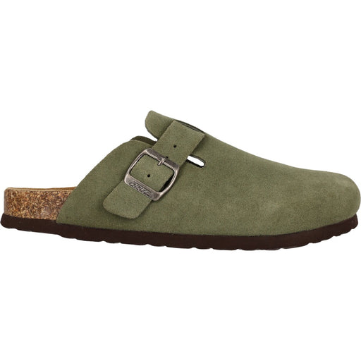 CRUZ Corwin Leather Cork Clog Sandal 3011 Deep Lichen Green