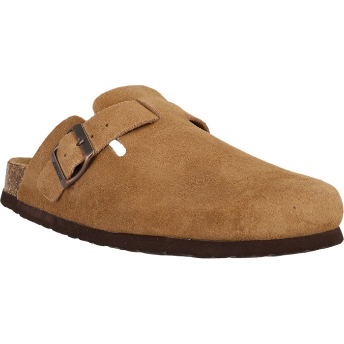 CRUZ Corwin Leather Cork Clog Sandal 5199 Toffee