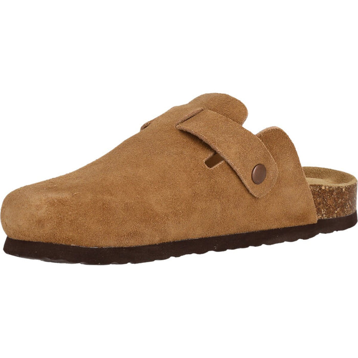 CRUZ Corwin Leather Cork Clog Sandal 5199 Toffee