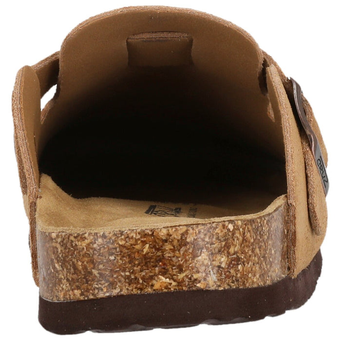 CRUZ Corwin Leather Cork Clog Sandal 5199 Toffee