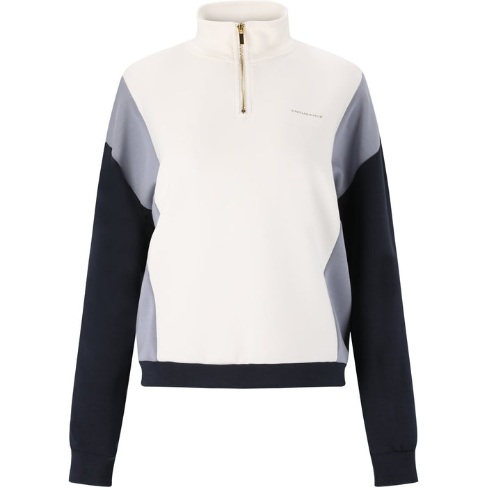 ENDURANCE Cosara W Color Block Sweat Sweatshirt 4098 Tradewinds