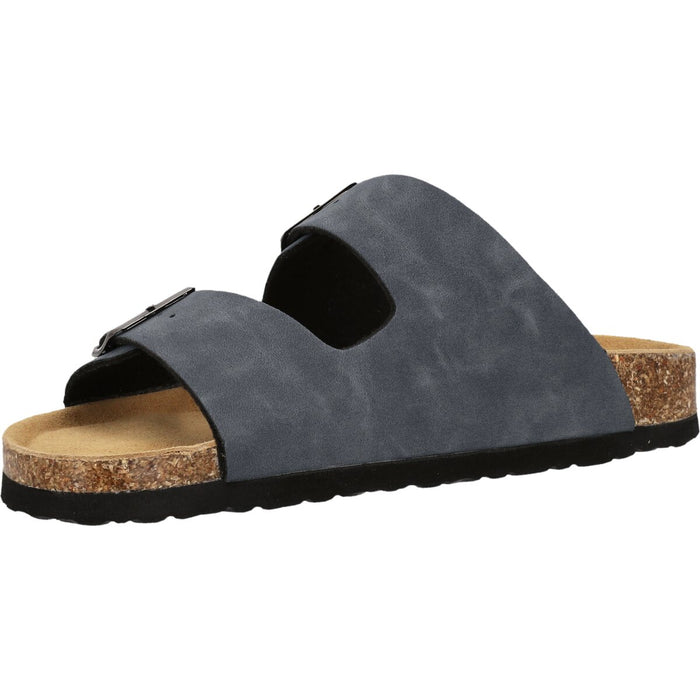 CRUZ Cosimo Leather Cork Sandal Sandal 2040 Vintage Indigo