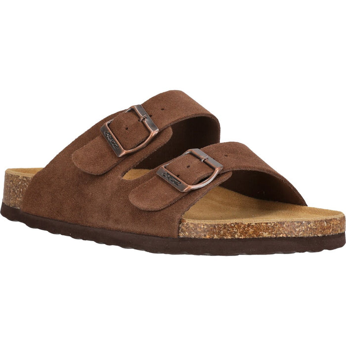 CRUZ Cosimo Leather Cork Sandal Sandal 5007 Mustang