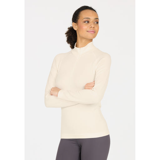 ATHLECIA Cozi W Seamless Midlayer Midlayer 1145 Whisper White