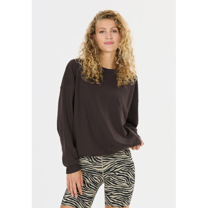 ATHLECIA Crecy W Crew Neck Sweatshirt 1294 Chocolate Torte