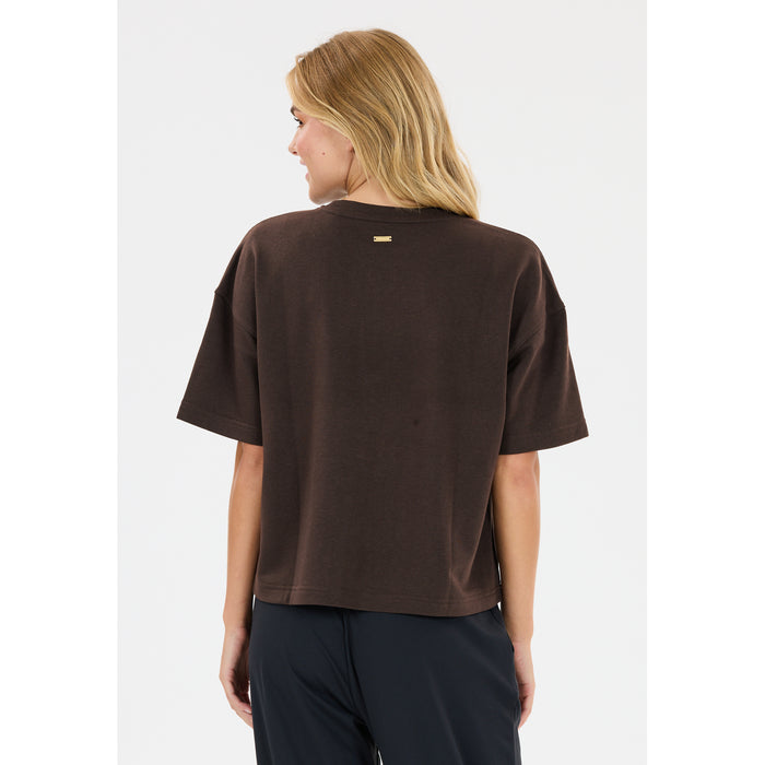 ATHLECIA Crecy W S/S Tee T-shirt 1294 Chocolate Torte