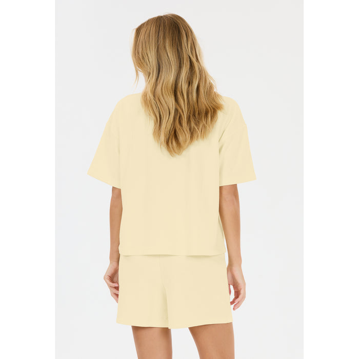 ATHLECIA Crecy W S/S Tee T-shirt 5177 Transparent Yellow
