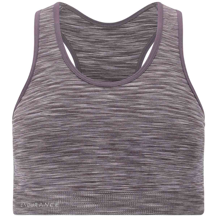 ENDURANCE Crina W Seamless Melange Sports Bra Sports Bra 1117 Shark