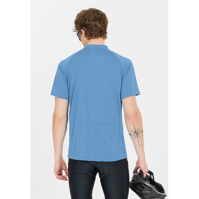 ENDURANCE Crow M Melange Cycling/MTB SS Shirt Cycling Shirt 2199 Vallarta Blue