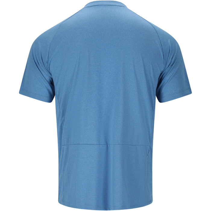 ENDURANCE Crow M Melange Cycling/MTB SS Shirt Cycling Shirt 2199 Vallarta Blue