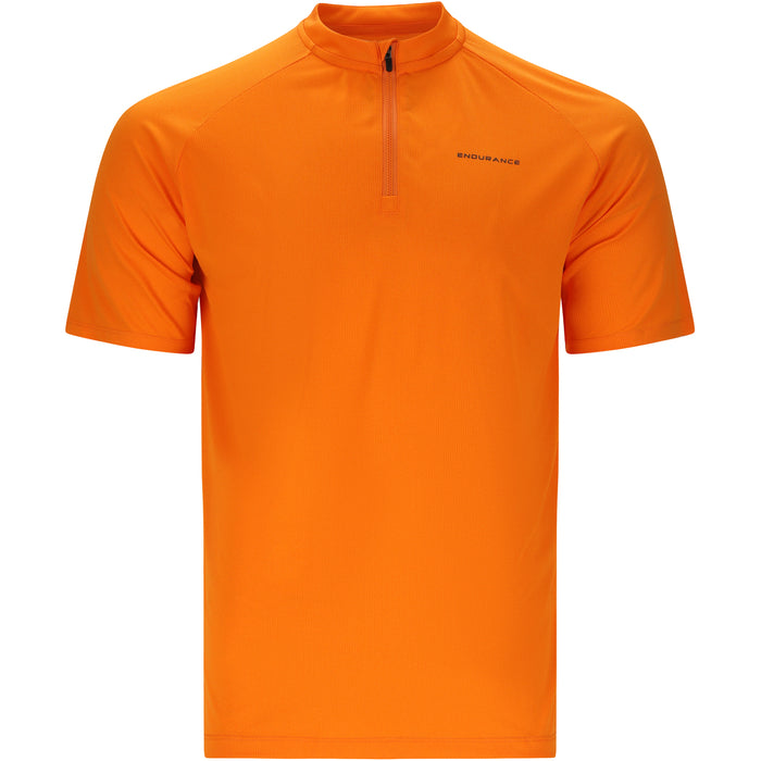 ENDURANCE Crow M Melange Cycling/MTB SS Shirt Cycling Shirt 5378 Persimmon Orange