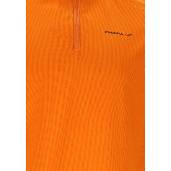 ENDURANCE Crow M Melange Cycling/MTB SS Shirt Cycling Shirt 5378 Persimmon Orange