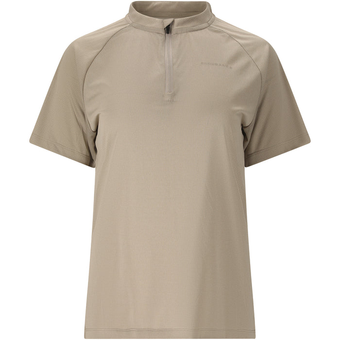 ENDURANCE Crow W Melange Cycling/MTB SS Shirt Cycling Shirt 1072 Vintage Khaki