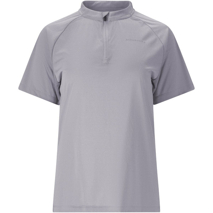 ENDURANCE Crow W Melange Cycling/MTB SS Shirt Cycling Shirt 1284 Lilac Gray