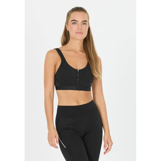 ENDURANCE Crystale W Zip Sports Bra Sports Bra 1001 Black
