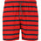 CRUZ Danyel M Mid Thigh Boardshorts Boardshorts Print 3683 Red Stripe