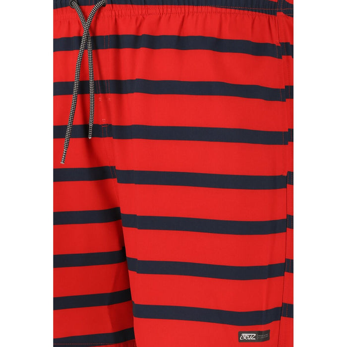 CRUZ Danyel M Mid Thigh Boardshorts Boardshorts Print 3683 Red Stripe
