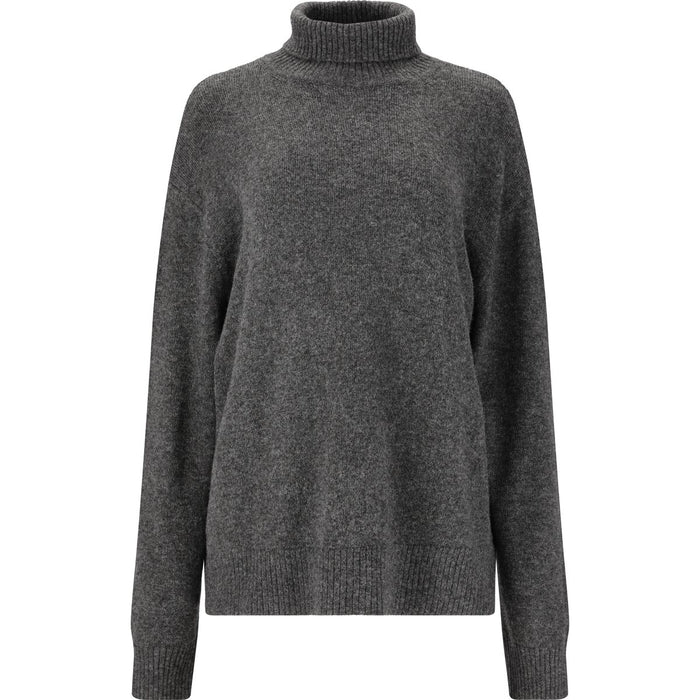ATHLECIA Daviana W Knitted High Neck Sweatshirt 1011 Dark Grey Melange