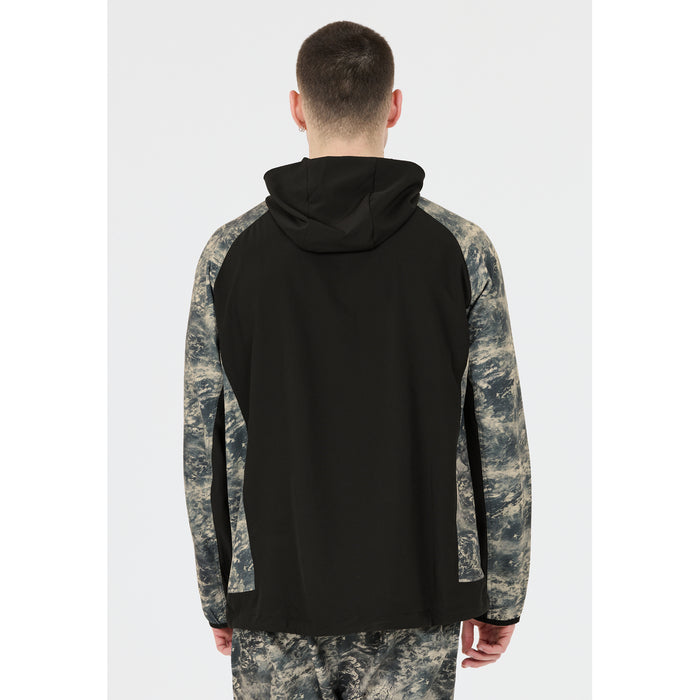 VIRTUS Deaglan M Printed Half Zip Jacket Jacket 1001 Black