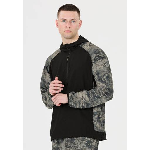 VIRTUS Deaglan M Printed Half Zip Jacket Jacket 1001 Black