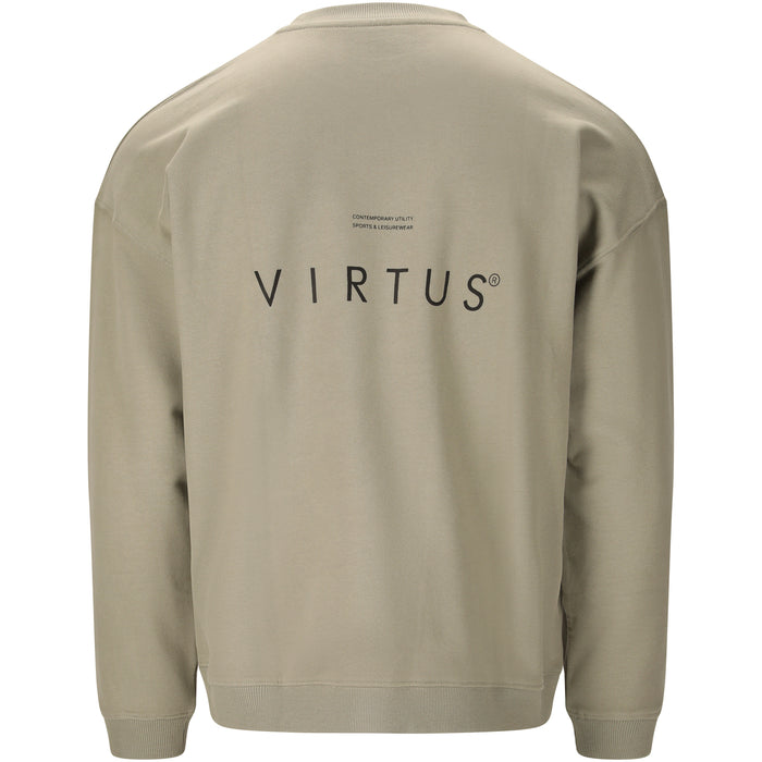 VIRTUS Dela M Graphic Crew Neck Sweatshirt 3250 Dried sage
