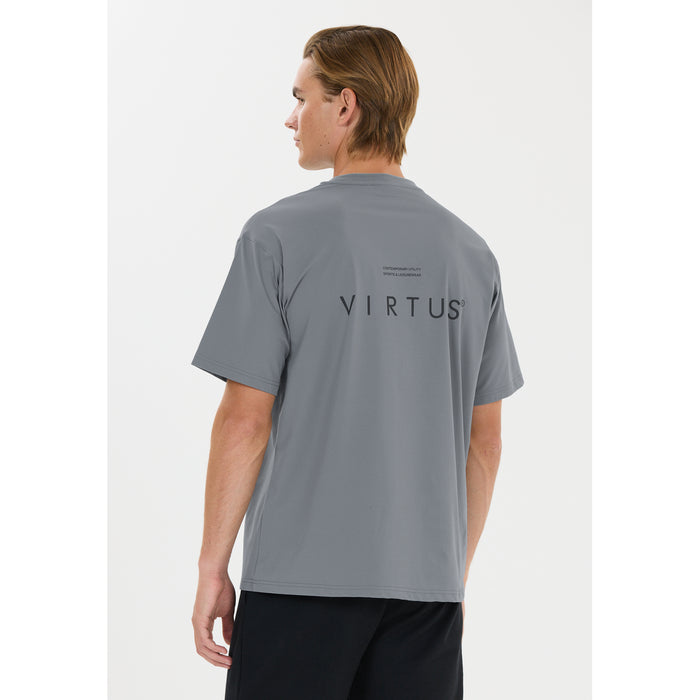 VIRTUS Dela M Graphic S/S Tee T-shirt 2295 Lagune Gray