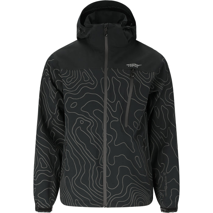 WEATHER REPORT Delton M AOP AWG Jacket W-PRO 15000 Jacket 1001B Black