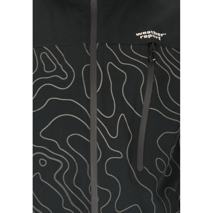 WEATHER REPORT Delton M AOP AWG Jacket W-PRO 15000 Jacket 1001B Black