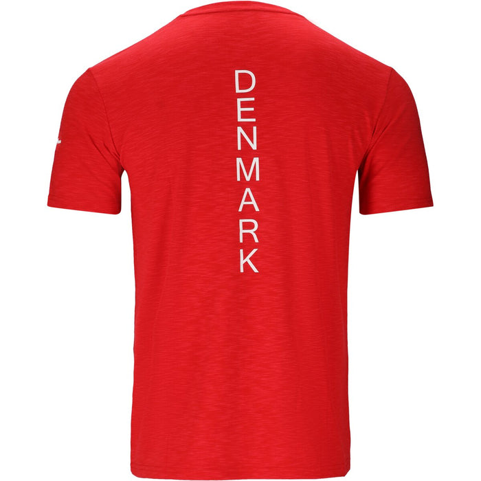 ENDURANCE Denmark Supporter SS Tee T-shirt 4009 Chinese Red
