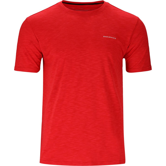 ENDURANCE Denmark Supporter SS Tee T-shirt 4009 Chinese Red