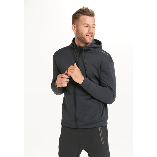 ENDURANCE Dereff M Full Zip Hoody Sweatshirt 1111 Black Melange