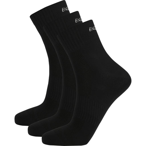 ENDURANCE Dingwall Quarter Performance Socks 3-Pack Socks 1001 Black